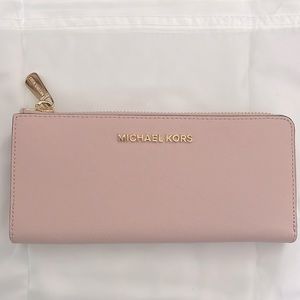 pink michael kors wallet